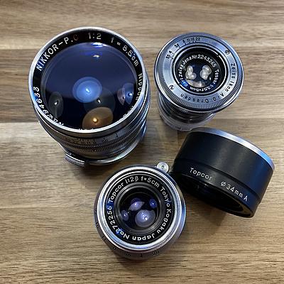 Lens Lot - Topcor LTM, Contax RF